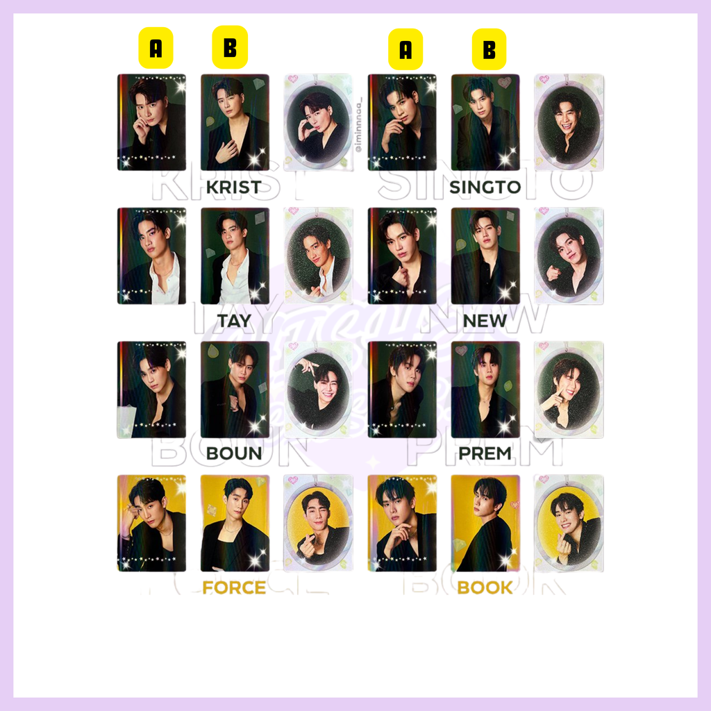 GMMTV BLACK IN COLOR COLLECTIBLE RANDOM CARDS