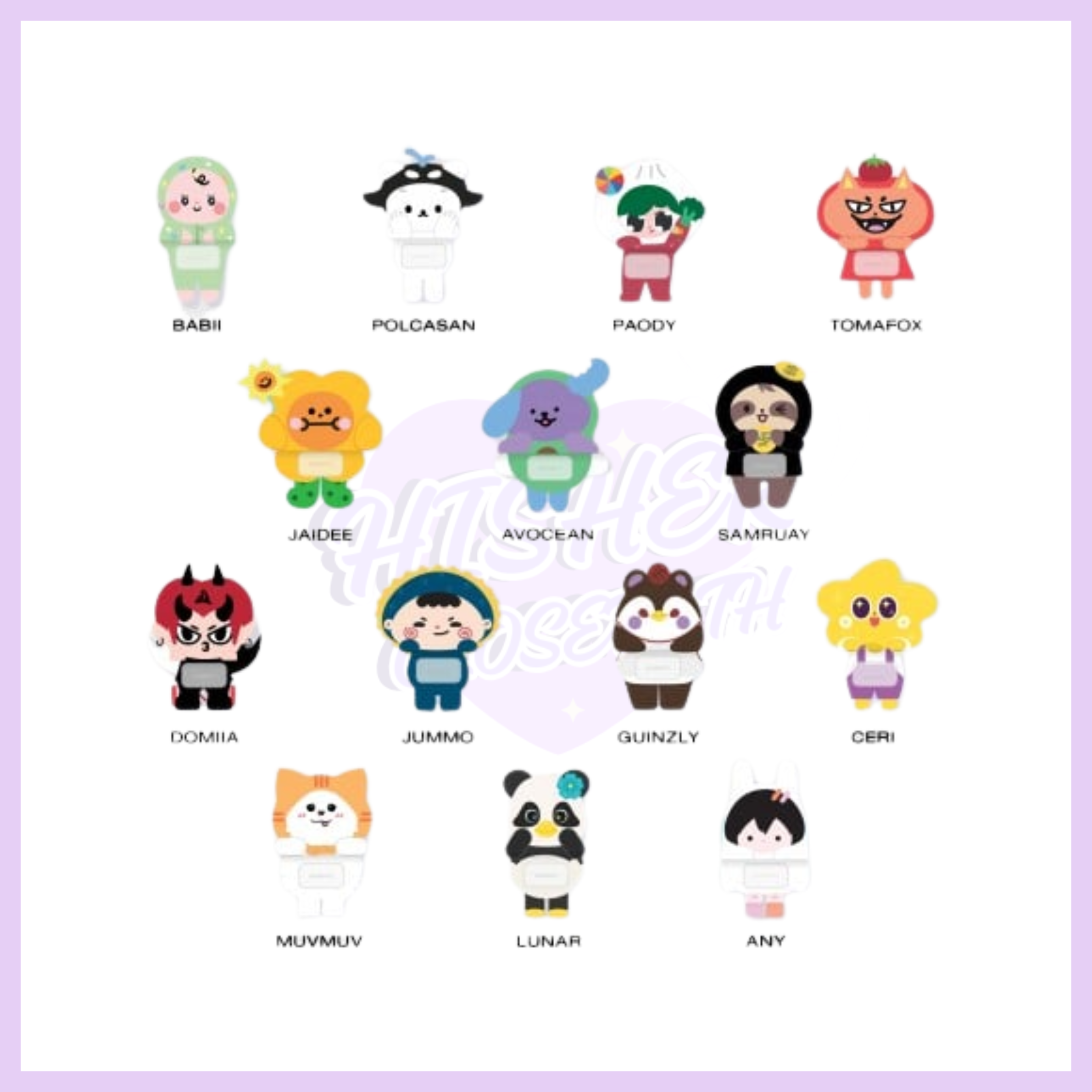 GMMTV FANDOM CHARACTER GRIPPYS (BOX A)