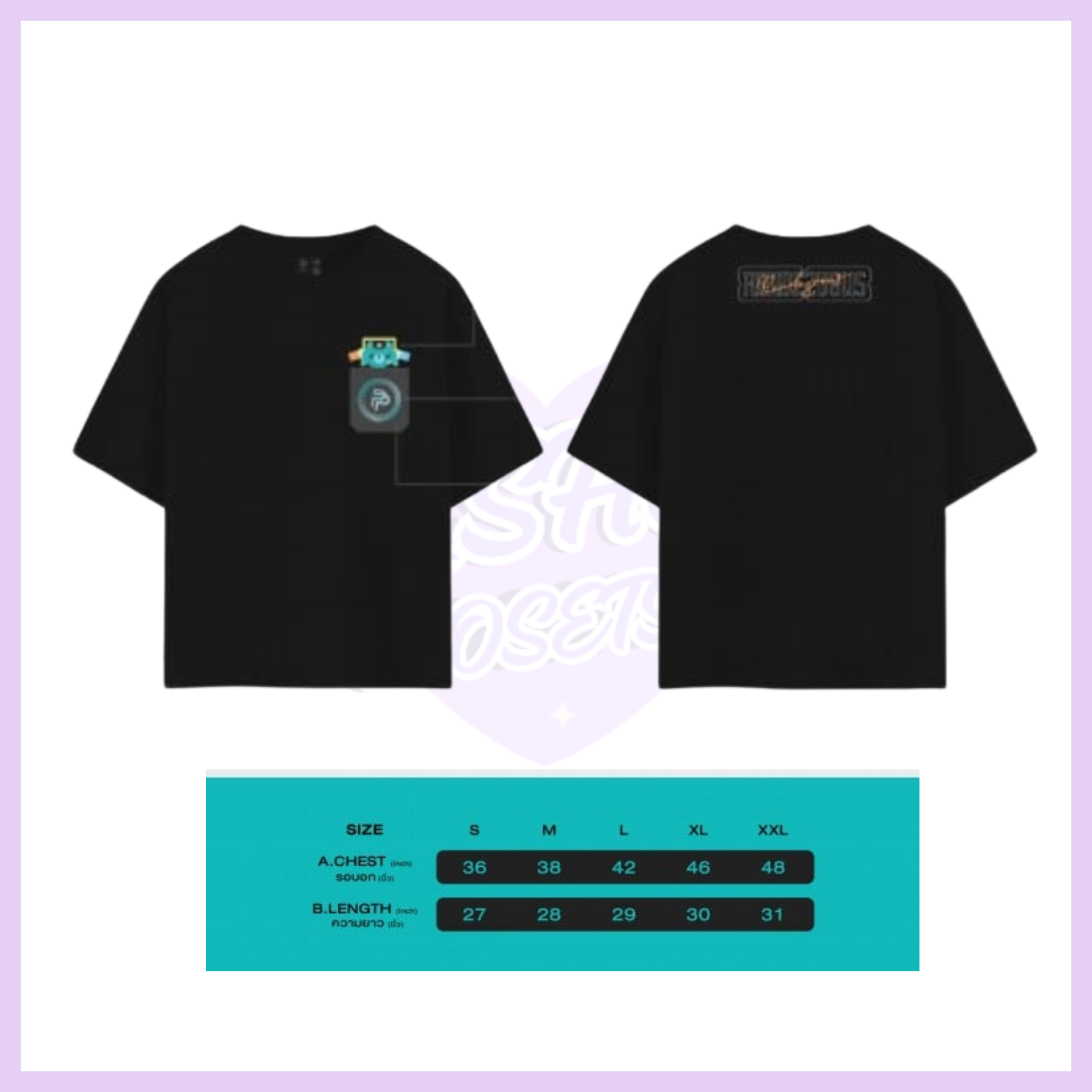 PERMPOON OFFICIAL T-SHIRT | POND PHUWIN RENDEZVOUS FANCON