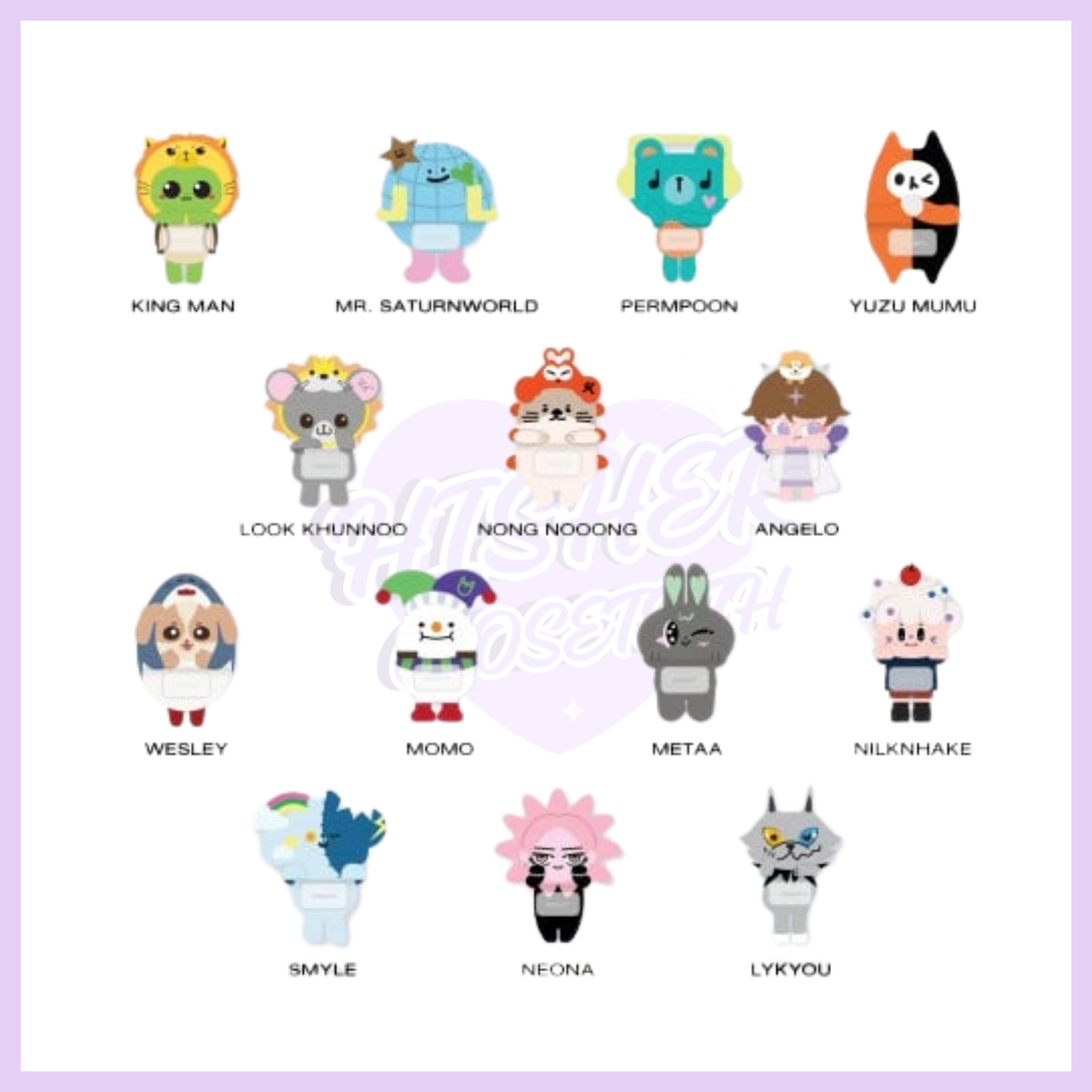 GMMTV FANDOM CHARACTER GRIPPYS (BOX B)