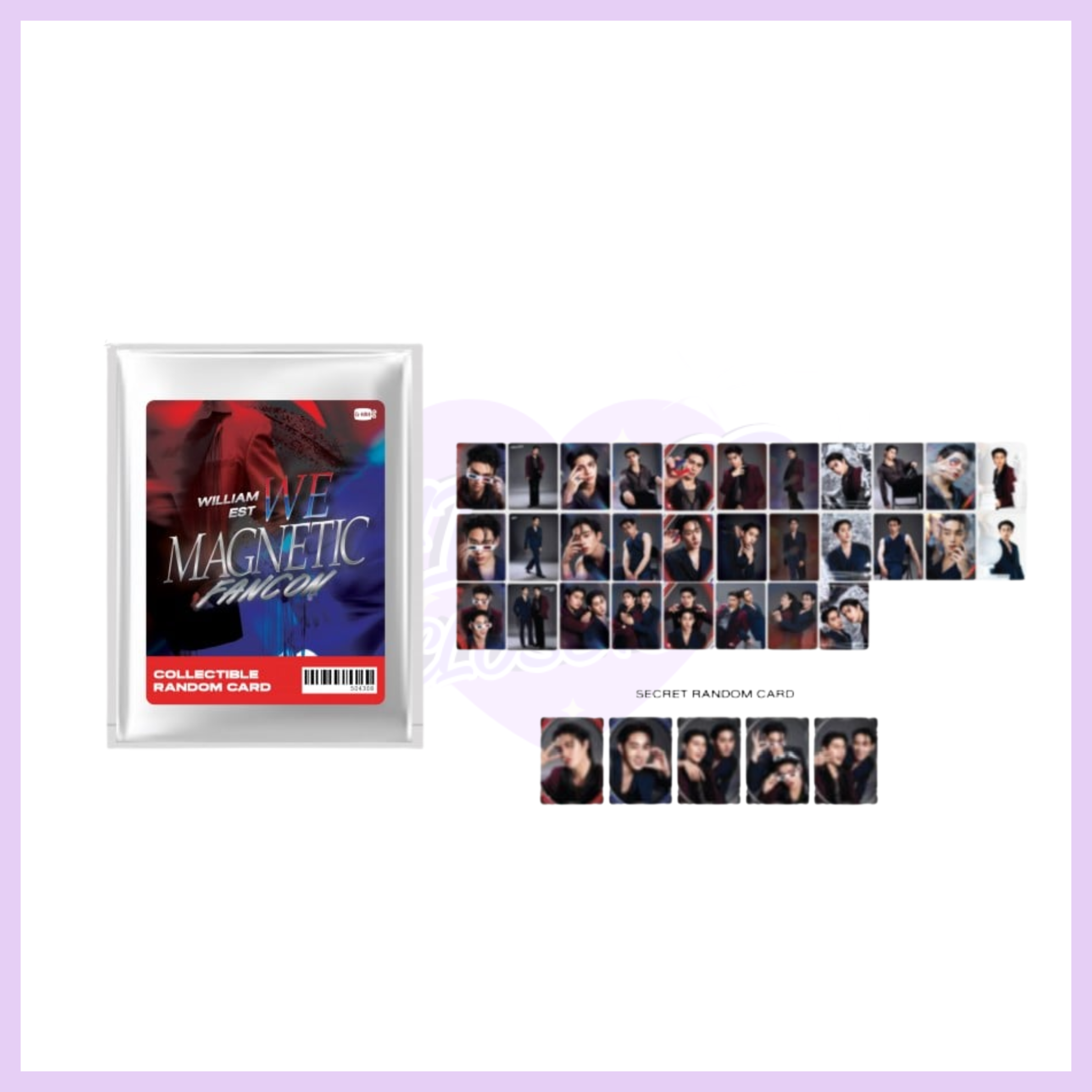 WILLIAMEST COLLECTIBLE RANDOM CARD | WILLIAM EST WE MAGNETIC FANCON