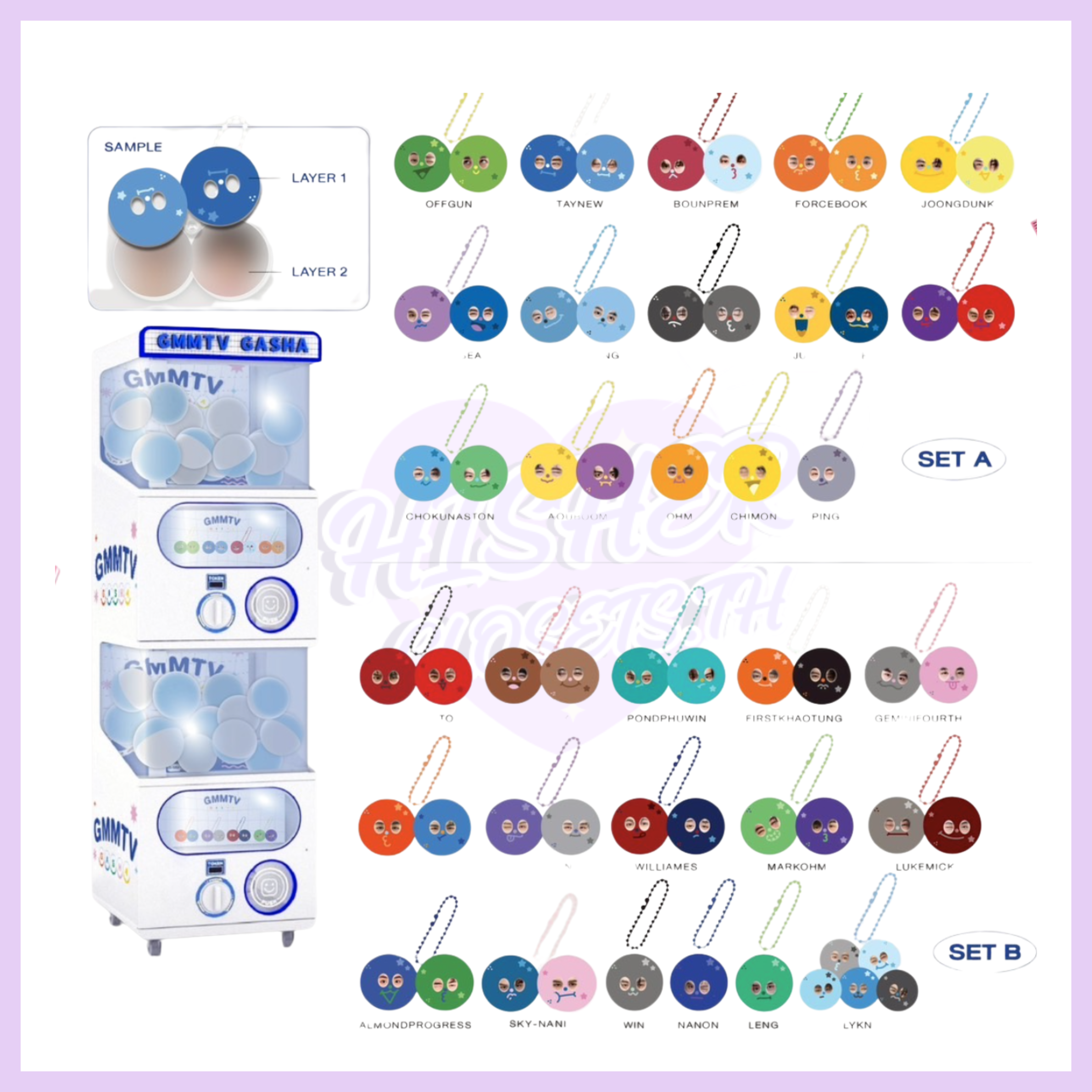 GMMTV MOOD QUEST ACRYLIC KEYCHAIN
