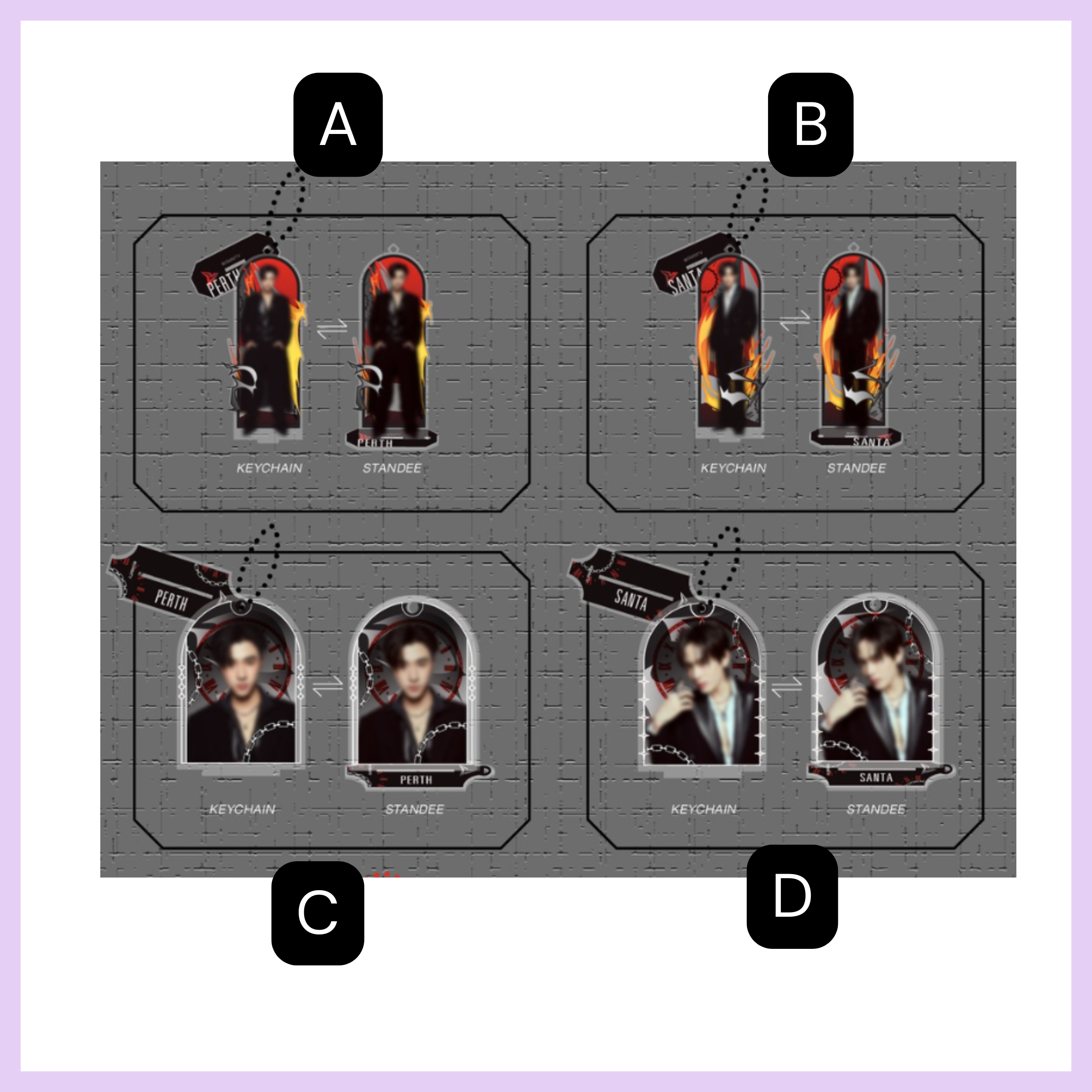 PERTHSANTA FANCON GASHA KEYCHAIN & STANDEE