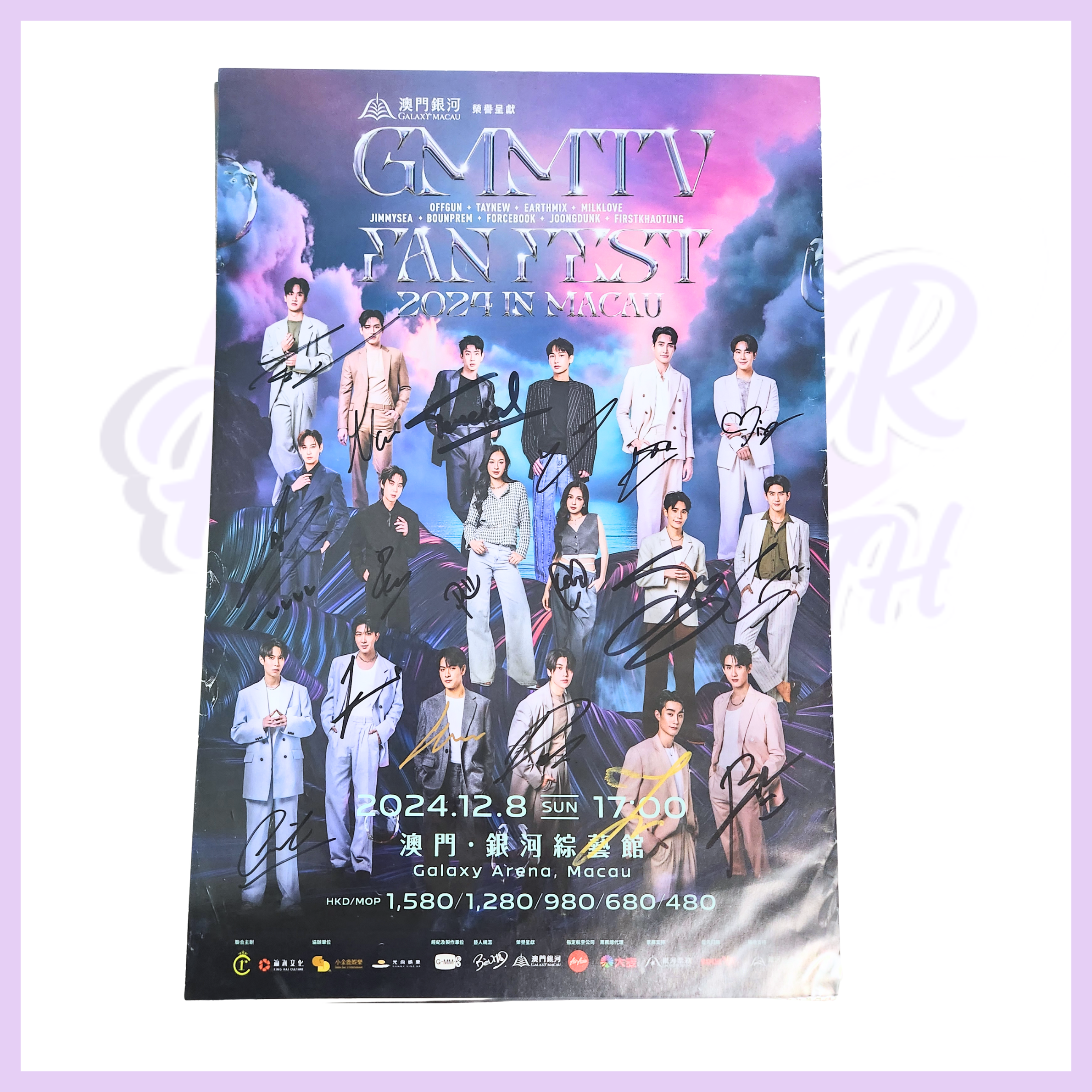 GMMTV FAN FEST 2024 IN MACAU HAND SIGNED POSTER