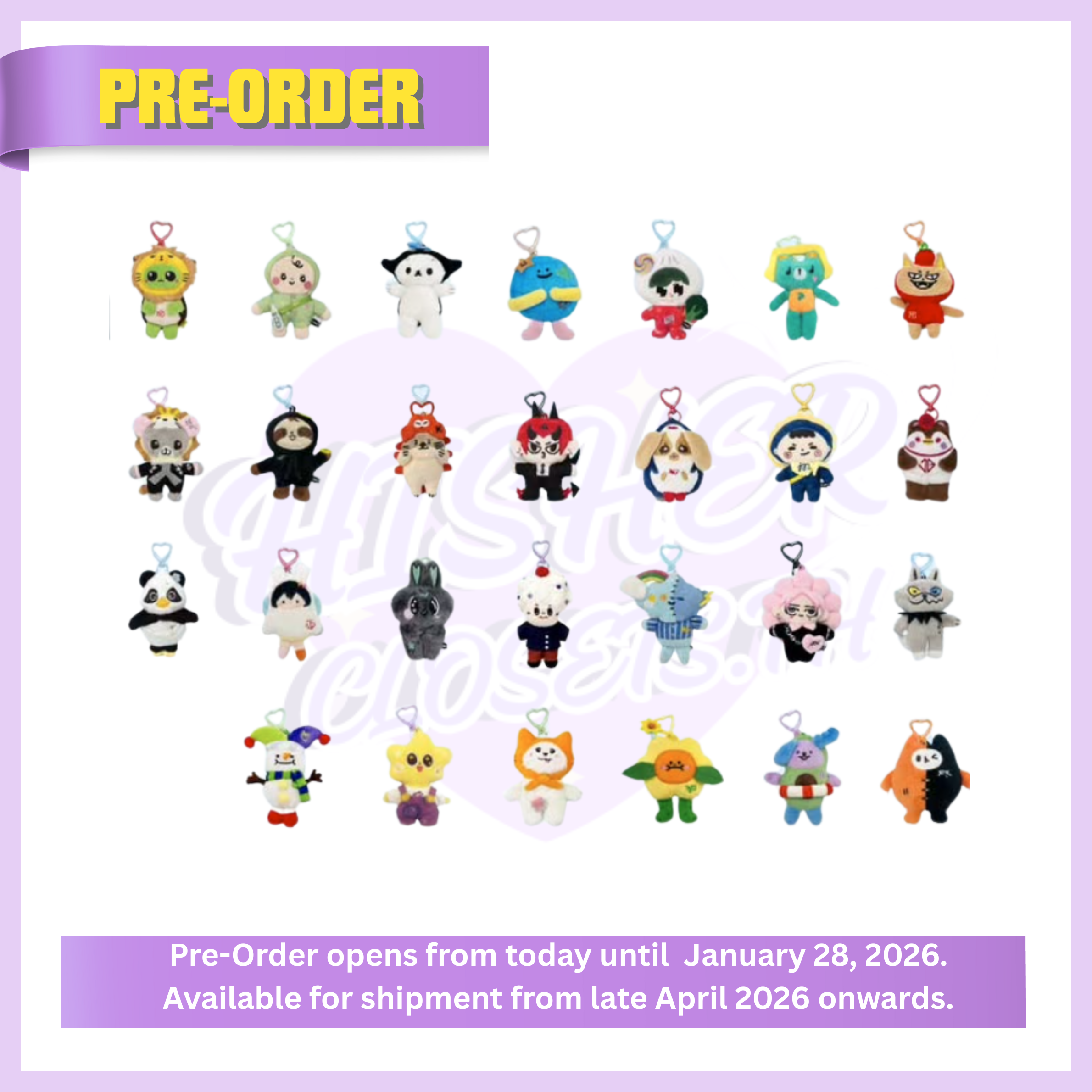 GMMTV TINY FRIENDS DOLL KEYCHAIN