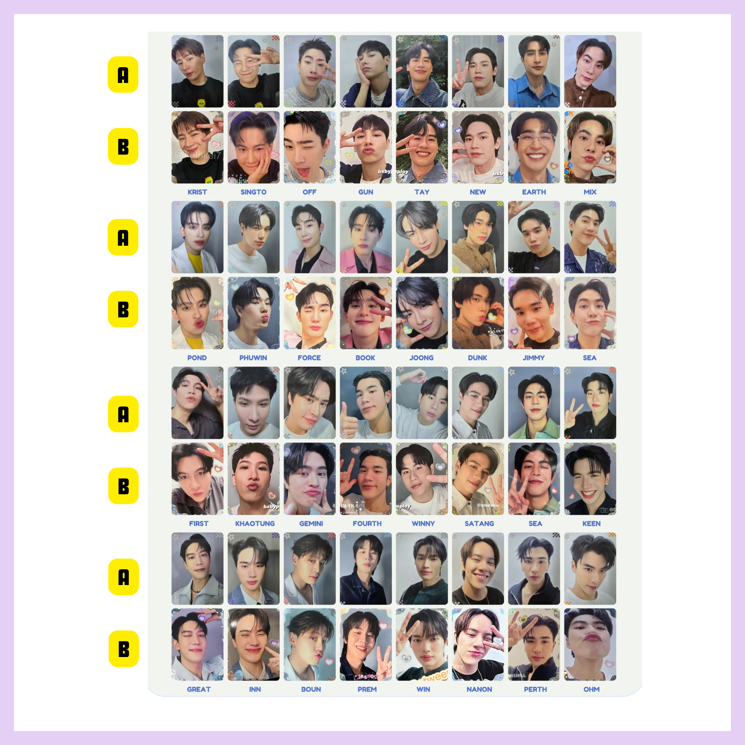 GMMTV COLLECTIBLE SELFIE RANDOM CARD