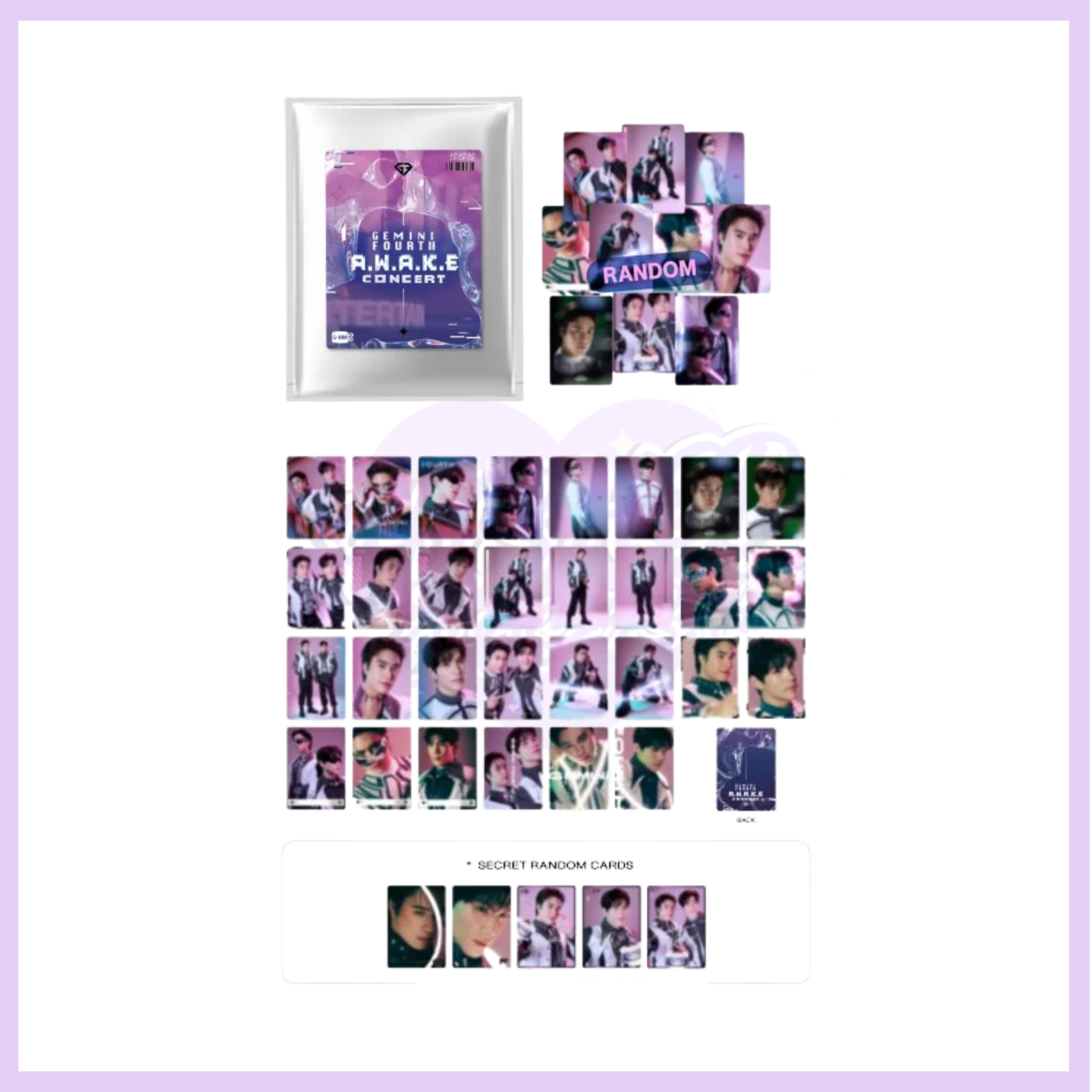 GEMINIFOURTH COLLECTIBLE RANDOM CARD | GEMINI FOURTH A.W.A.K.E CONCERT