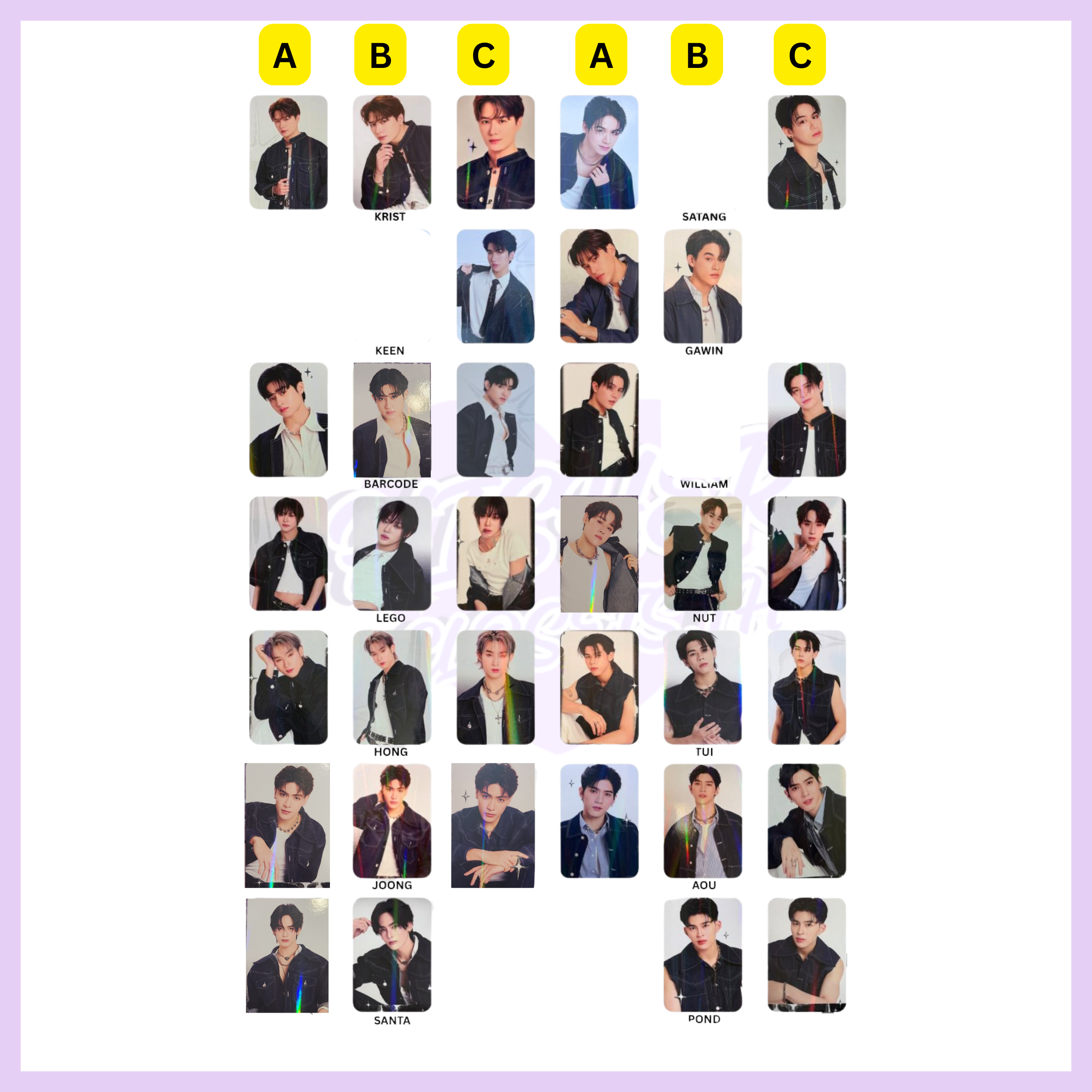 GMMTV MUSIC CON IN JAPAN 2025 COLLECTIBLE RANDOM CARD