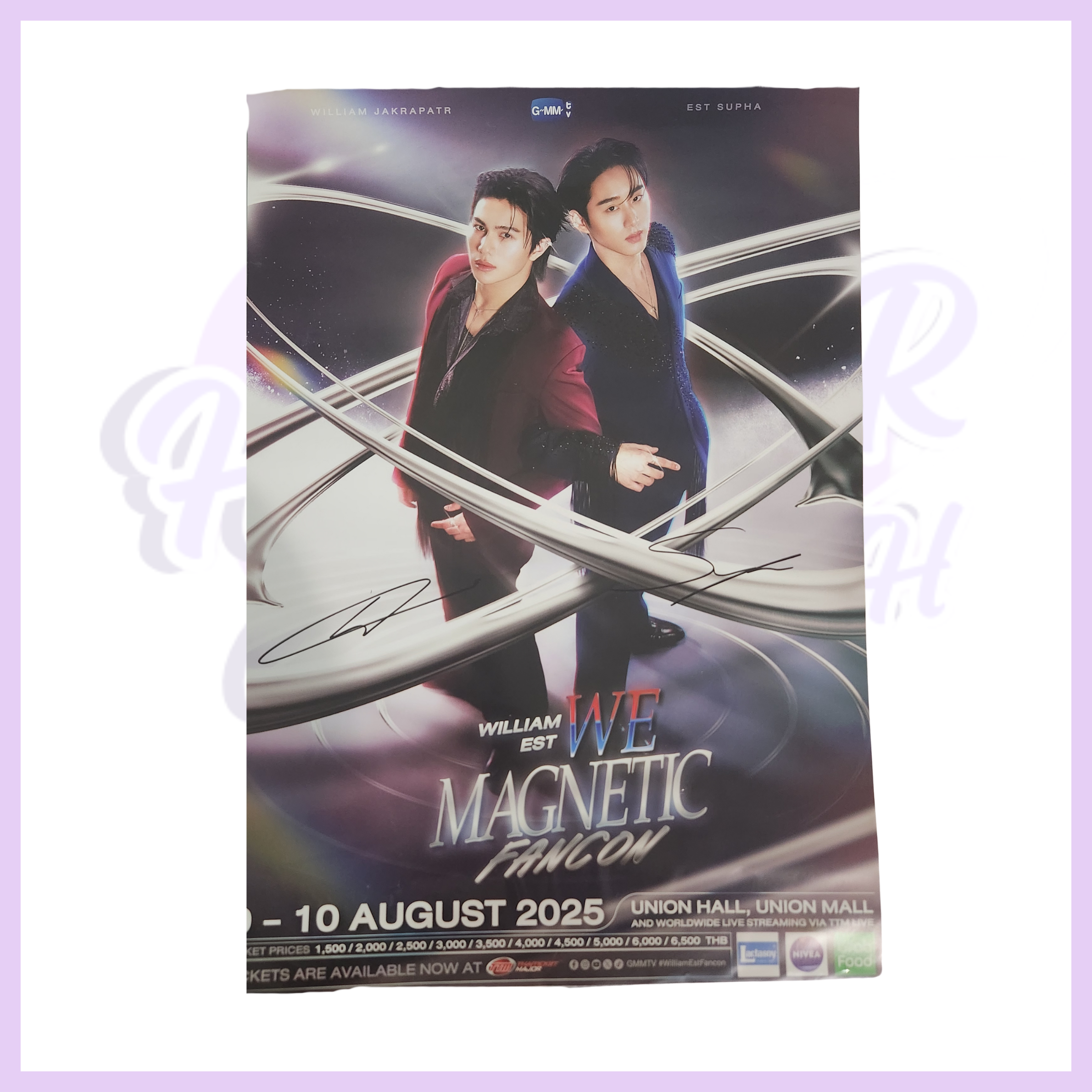 WILLIAMEST MAGNETIC FANCON SIGNED POSTER