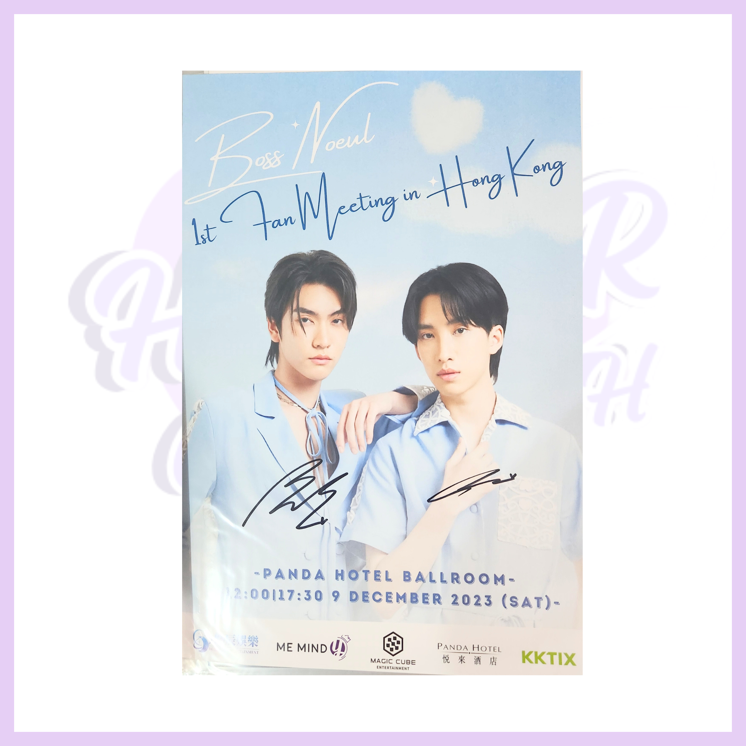 BOSS NOEUL 1ST FAN MEETING IN  HONG KONG HAND SIGNED POSTER