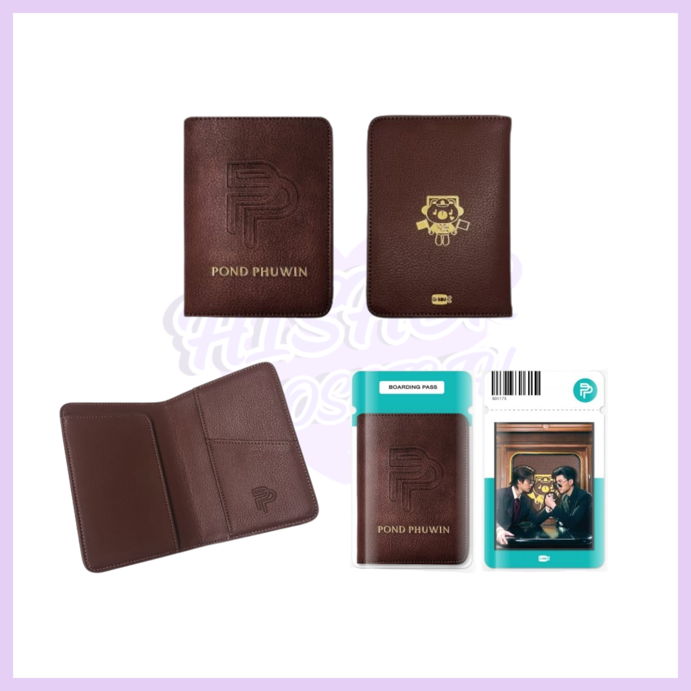 PONDPHUWIN LEATHER PASSPORT HOLDER
